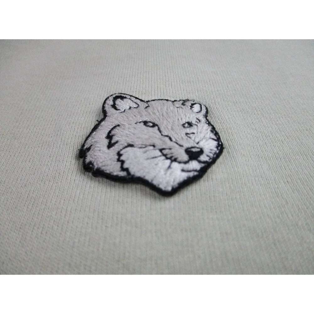 Maison Kitsune Shirt Mens Large Green Fox Head‎ Embroidery Casual Portugal Tee